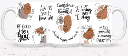 Confidence is Always Beautiful - mugs
