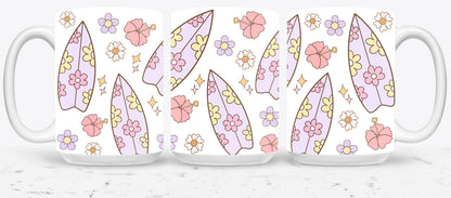 Hibiscos and Surfboard-10686 - mugs
