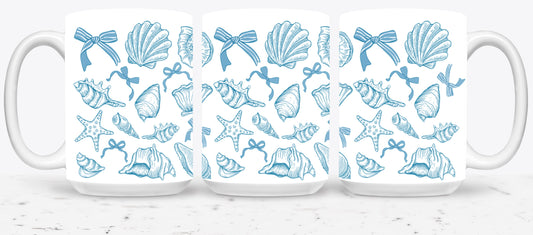 Coastal Sea Shells-10661 - mugs