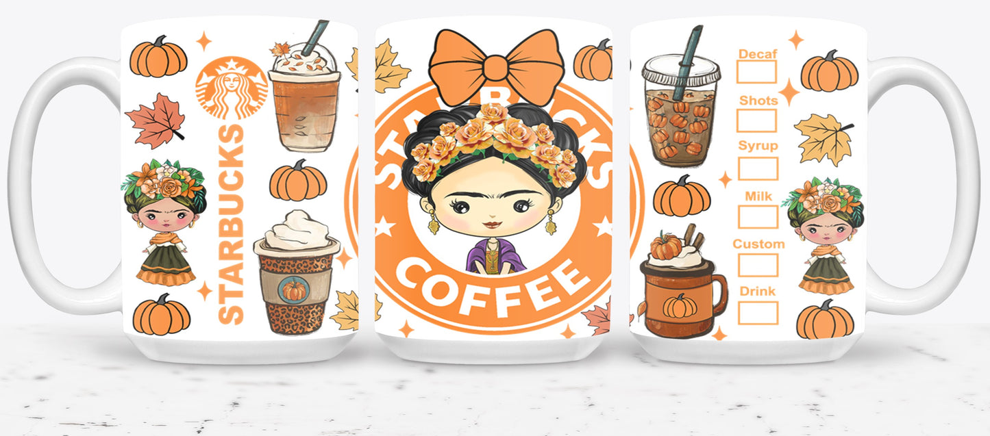 Autumn Mexican Girl-11063 - mugs