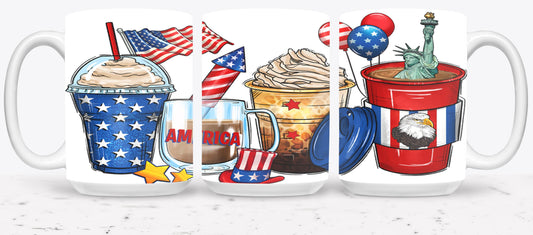 4th of July Coffee Cups - mugs