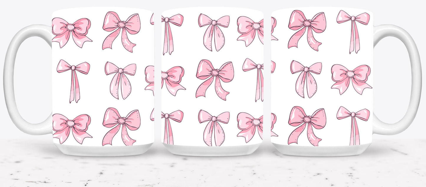 Pink Bow-9993 - mugs