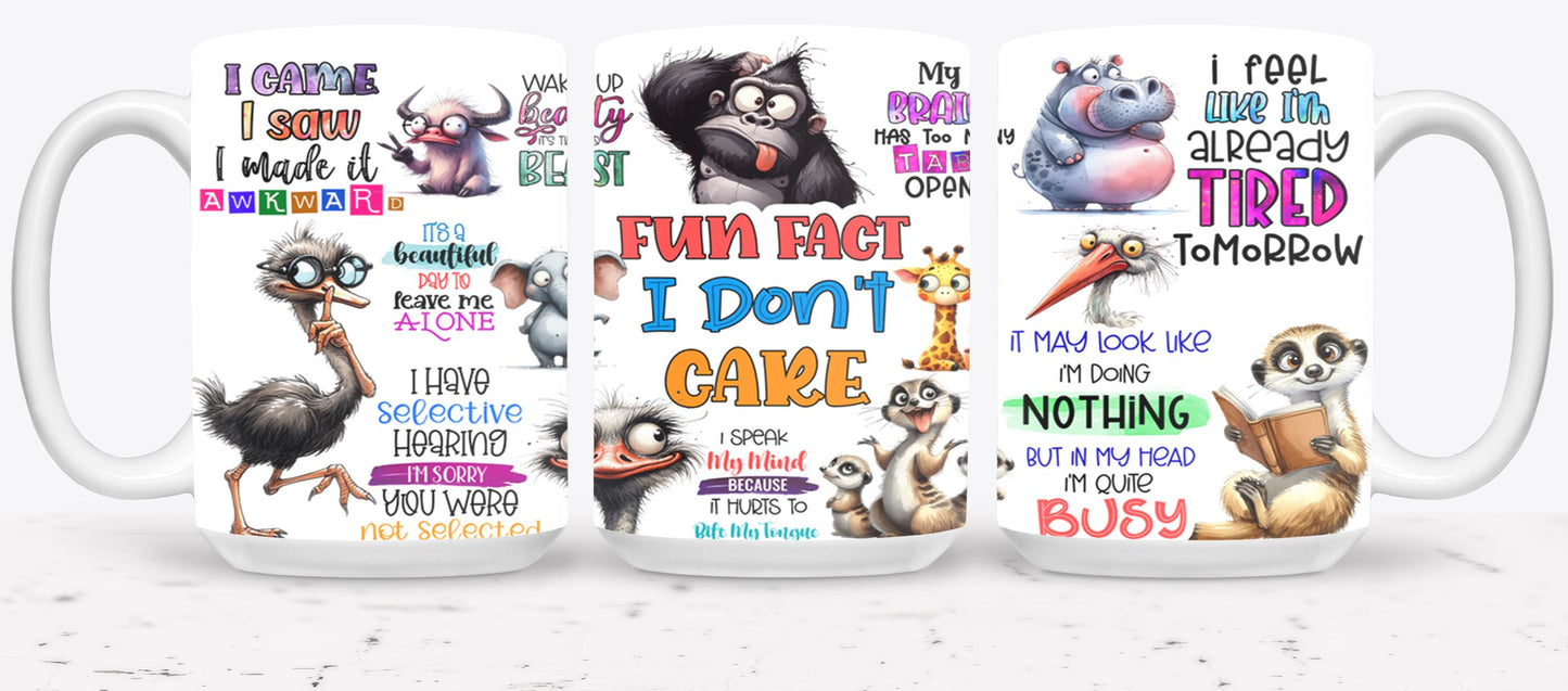 Fun Fact I Don?t Care-9889 - mugs