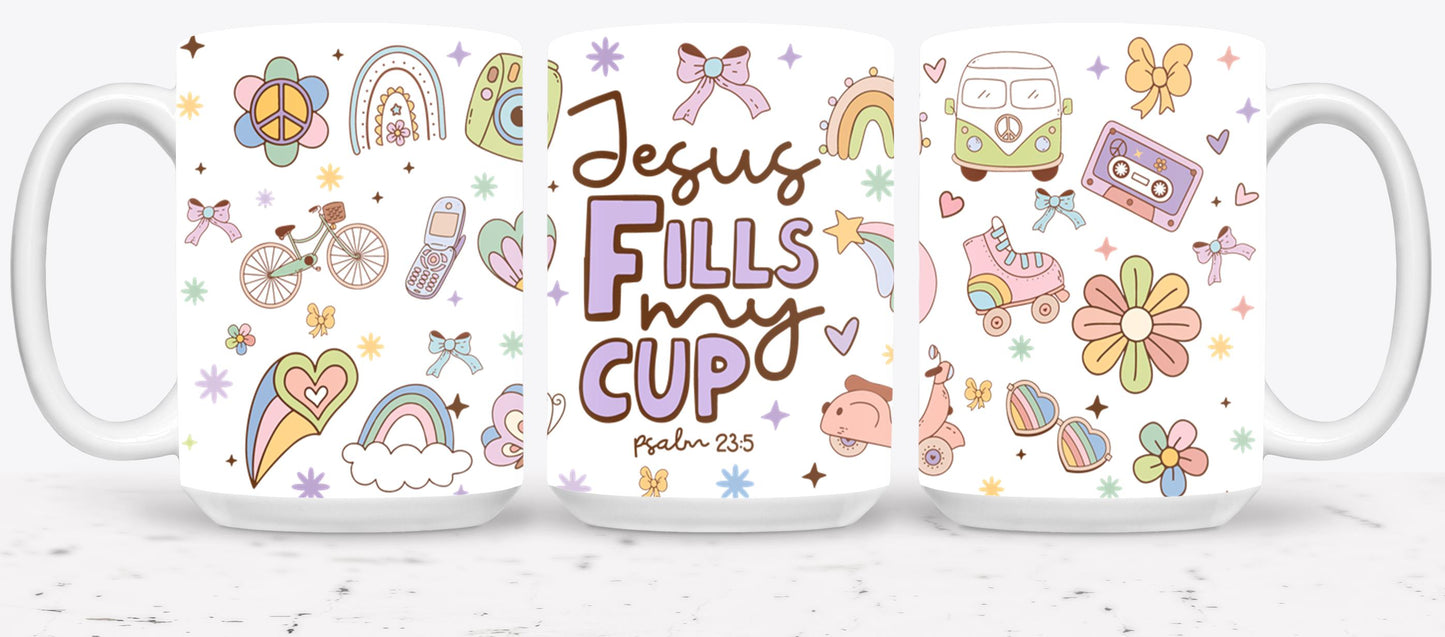 Jesus Fells My Cup-10209 - mugs