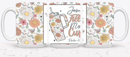 Jesus Fells My Cup-10210 - mugs