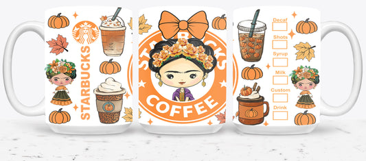 Autumn Mexican Girl - mugs