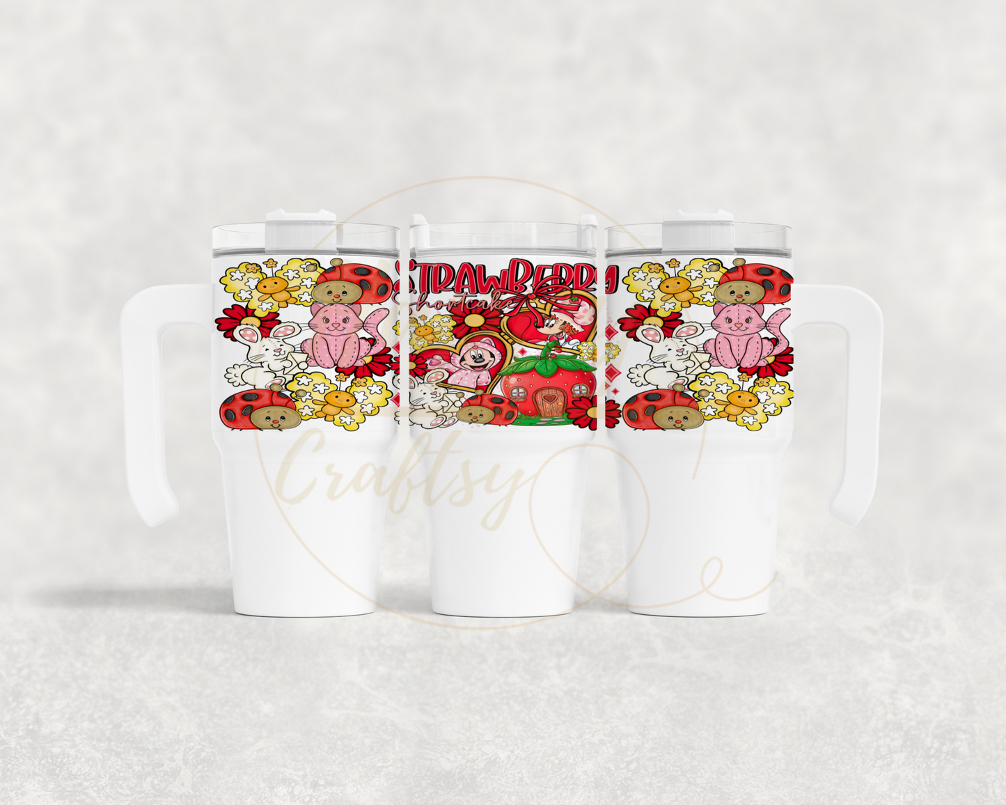 Strawberry Blossom Cottage.-551 Tumbler - 551-20OZ Grippy Tumbler-20OZ Grippy Tumbler