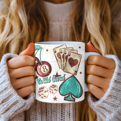 Wild Card-345 Mugs - 345-11OZ-Dark Blue