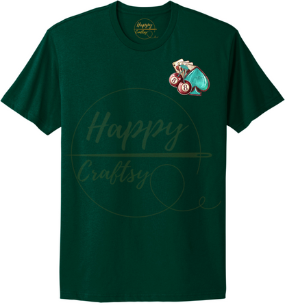 Wild Card-345 T-shirt - 345-S-Forest Green, 345-M-Forest Green, 345-L-Forest Green, 345-XL-Forest Green, 345-2XL-Forest Green, 345-3XL-Forest Green