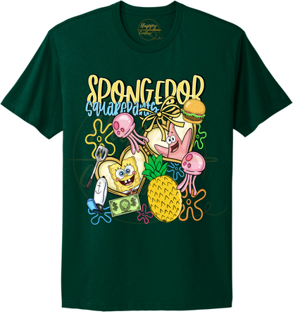 Undersea Fun Vibes-557 T-shirt - 557-S-Forest Green, 557-M-Forest Green, 557-L-Forest Green, 557-XL-Forest Green, 557-2XL-Forest Green, 557-3XL-Forest Green