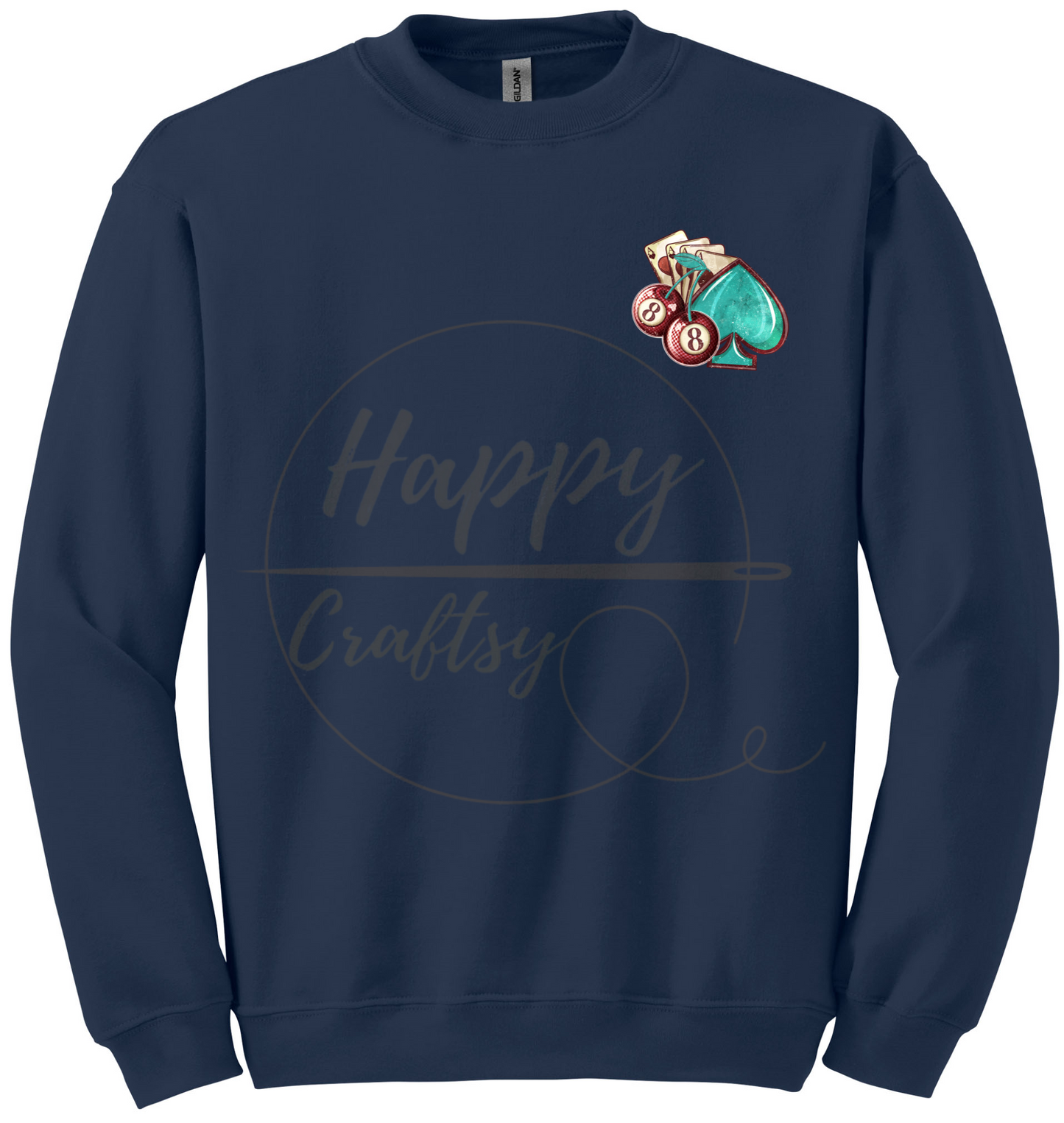 Wild Card-345 Sweatshirt - 345-S-Navy, 345-M-Navy, 345-L-Navy, 345-XL-Navy, 345-2XL-Navy, 345-3XL-Navy