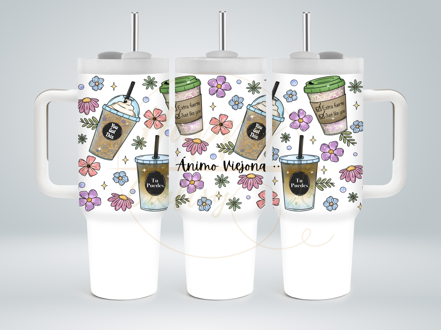 Animo Viejona-502 Tumbler - 502-40OZ-White