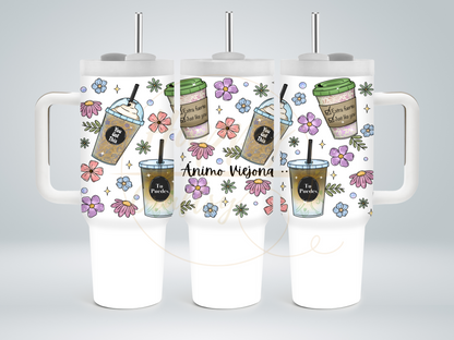 Animo Viejona-502 Tumbler - 502-40OZ-White