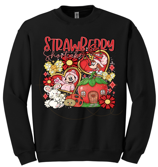 Strawberry Blossom Cottage.-551 Sweatshirt - 551-S-Black, 551-M-Black, 551-L-Black, 551-XL-Black, 551-2XL-Black, 551-3XL-Black