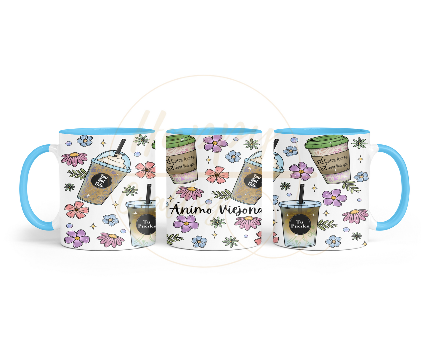 Animo Viejona-502 Mugs - 502-11OZ-Light Blue