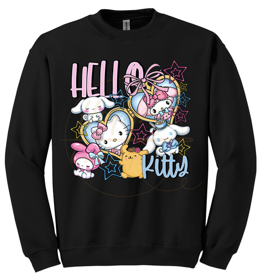 Cute Squad Glow Up-530 Sweatshirt - 530-S-Black, 530-M-Black, 530-L-Black, 530-XL-Black, 530-2XL-Black, 530-3XL-Black
