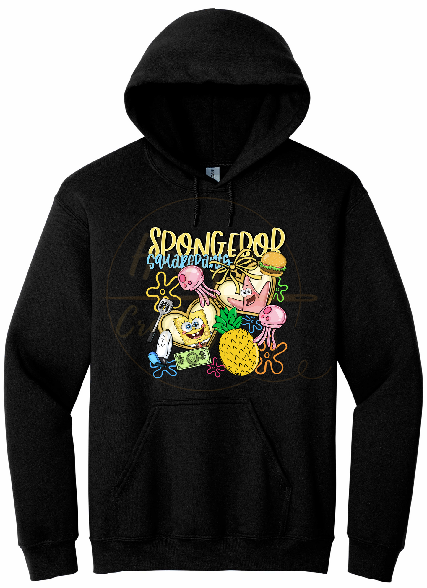 Undersea Fun Vibes-557 Hoodie - 557-S-Black, 557-M-Black, 557-L-Black, 557-XL-Black, 557-2XL-Black, 557-3XL-Black