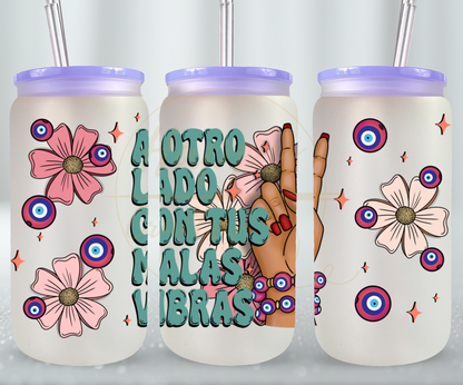 A Otro Lado-517 Glass Can - 517-16OZ-Purple