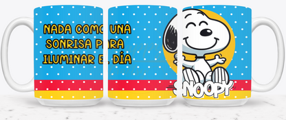 Sunny Smile Vibes-493 Mugs - 493-15OZ-White
