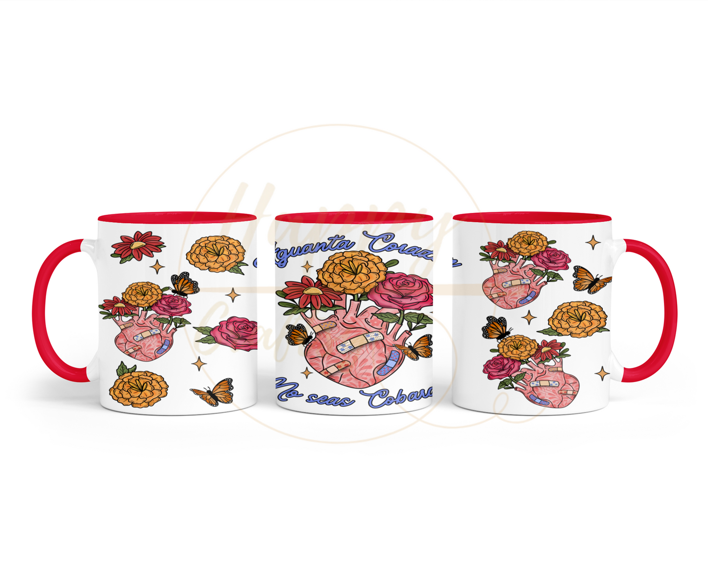 Aguanta Corazon-504 Mugs - 504-11OZ-Red