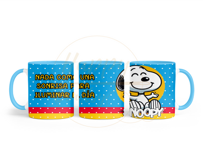 Sunny Smile Vibes-493 Mugs - 493-11OZ-Light Blue