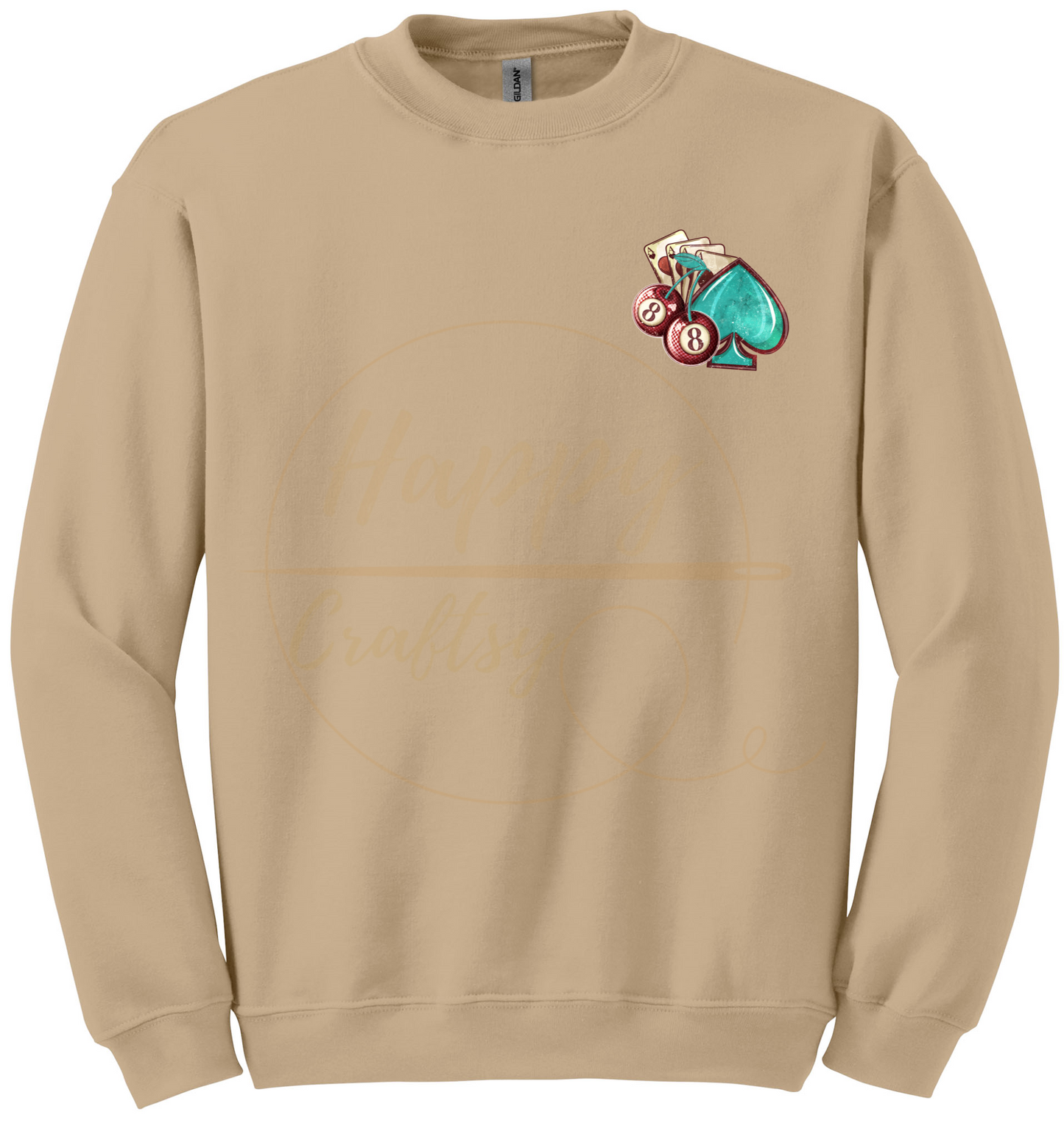 Wild Card-345 Sweatshirt - 345-S-Sand, 345-M-Sand, 345-L-Sand, 345-XL-Sand, 345-2XL-Sand, 345-3XL-Sand