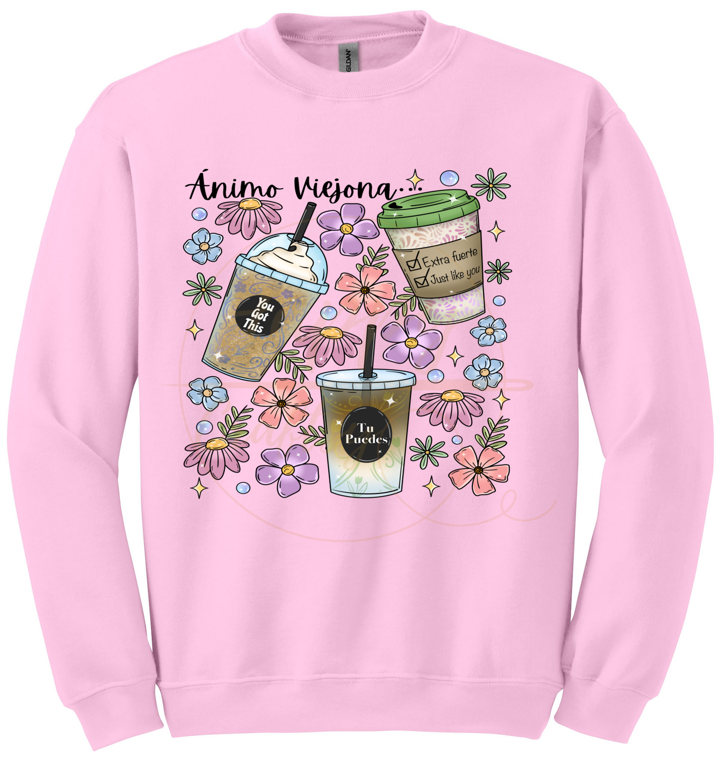 Animo Viejona-502 Sweatshirt - 502-S-Light Pink, 502-M-Light Pink, 502-L-Light Pink, 502-XL-Light Pink, 502-2XL-Light Pink, 502-3XL-Light Pink