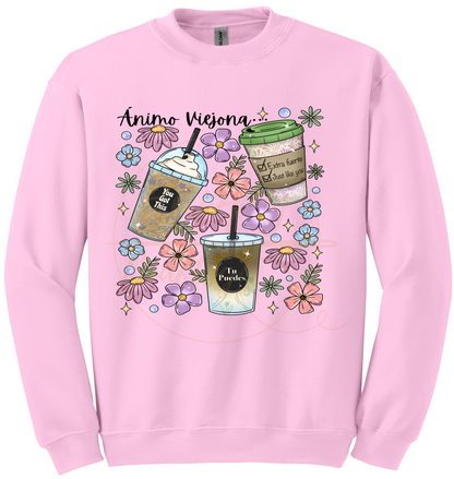 Animo Viejona-502 Sweatshirt - 502-S-Light Pink, 502-M-Light Pink, 502-L-Light Pink, 502-XL-Light Pink, 502-2XL-Light Pink, 502-3XL-Light Pink