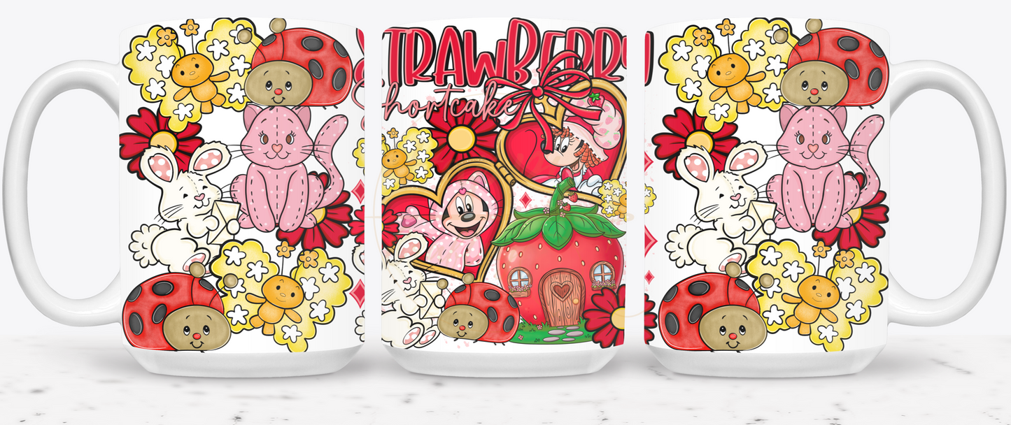 Strawberry Blossom Cottage.-551 Mugs - 551-15OZ-White