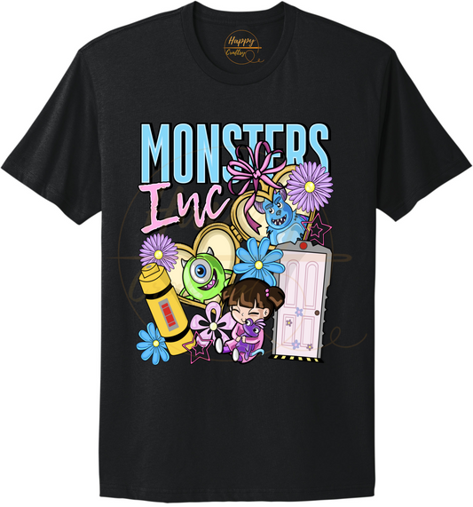 Colorful Monster Crew-543 T-shirt - 543-S-Black, 543-M-Black, 543-L-Black, 543-XL-Black, 543-2XL-Black, 543-3XL-Black