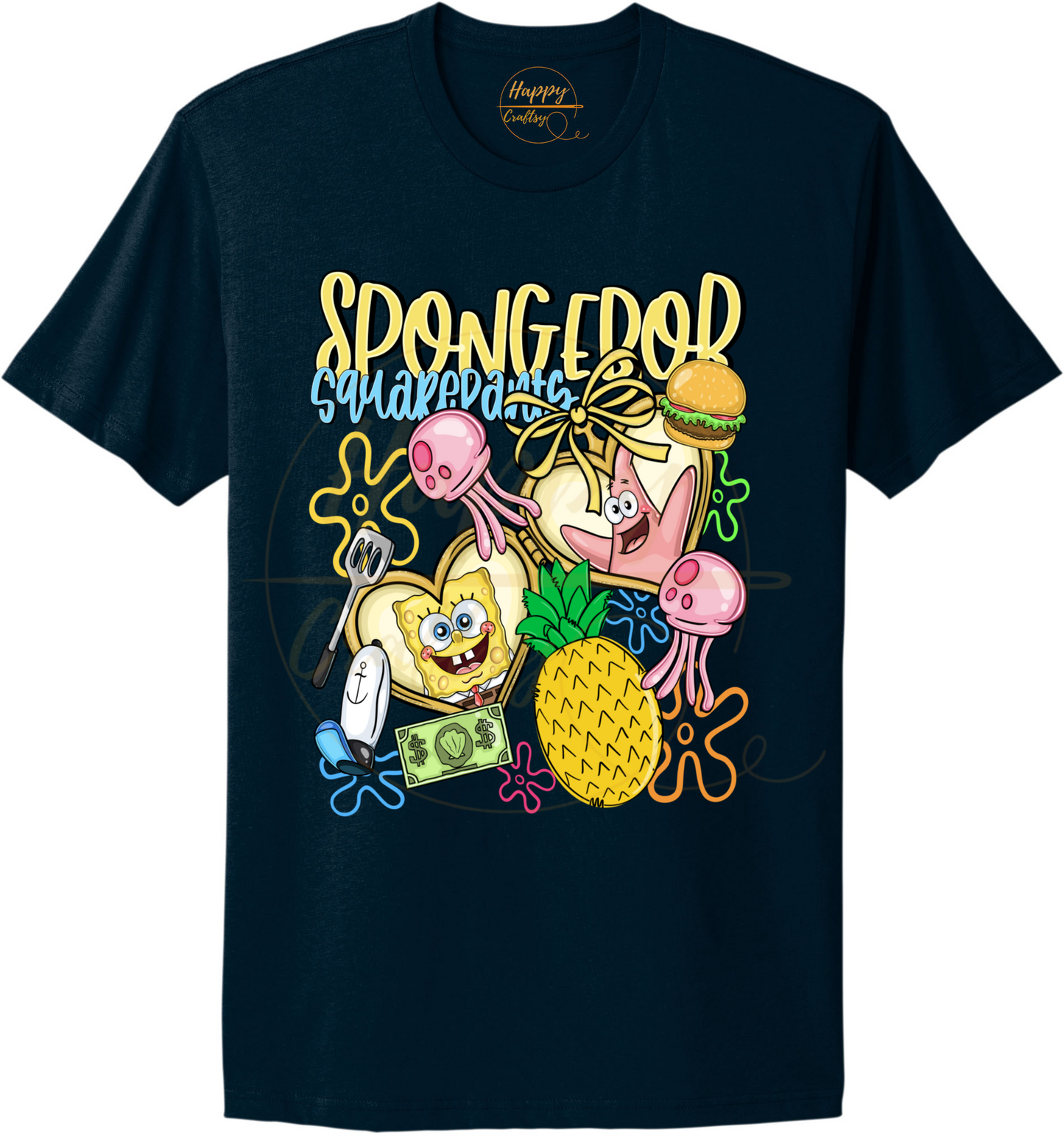 Undersea Fun Vibes-557 T-shirt - 557-S-Midnight Navy, 557-M-Midnight Navy, 557-L-Midnight Navy, 557-XL-Midnight Navy, 557-2XL-Midnight Navy, 557-3XL-Midnight Navy