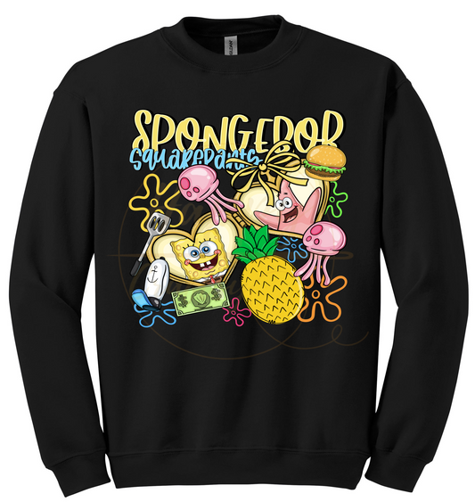 Undersea Fun Vibes-557 Sweatshirt - 557-S-Black, 557-M-Black, 557-L-Black, 557-XL-Black, 557-2XL-Black, 557-3XL-Black