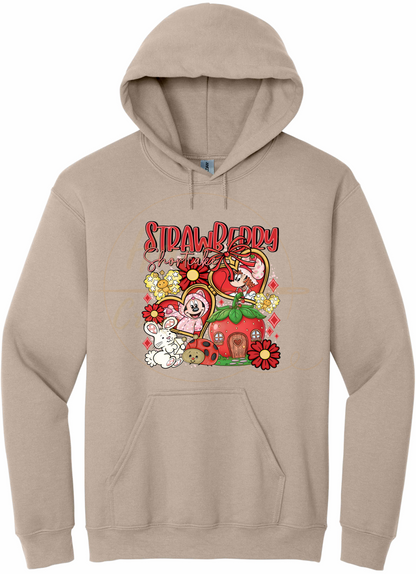 Strawberry Blossom Cottage.-551 Hoodie - 551-S-Sand, 551-M-Sand, 551-L-Sand, 551-XL-Sand, 551-2XL-Sand, 551-3XL-Sand