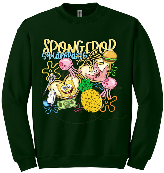 Undersea Fun Vibes-557 Sweatshirt - 557-S-Forest Green, 557-M-Forest Green, 557-L-Forest Green, 557-XL-Forest Green, 557-2XL-Forest Green, 557-3XL-Forest Green
