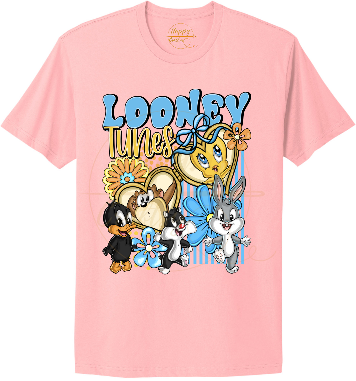 Tiny Friends Adventure-555 T-shirt - 555-S-Light Pink, 555-M-Light Pink, 555-L-Light Pink, 555-XL-Light Pink, 555-2XL-Light Pink, 555-3XL-Light Pink