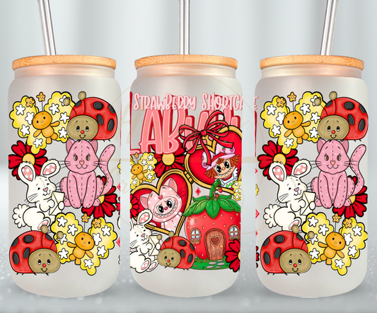 Sweet Berry Garden Friends-554 Glass Can - 554-16OZ-Bamboo Lids