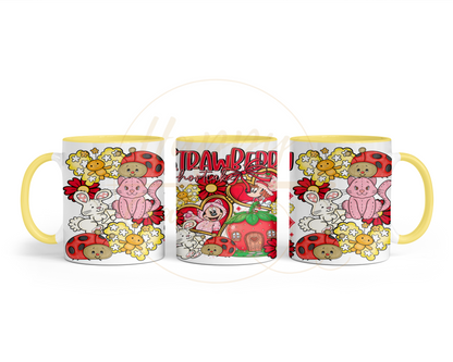 Strawberry Blossom Cottage.-551 Mugs - 551-11OZ-Yellow