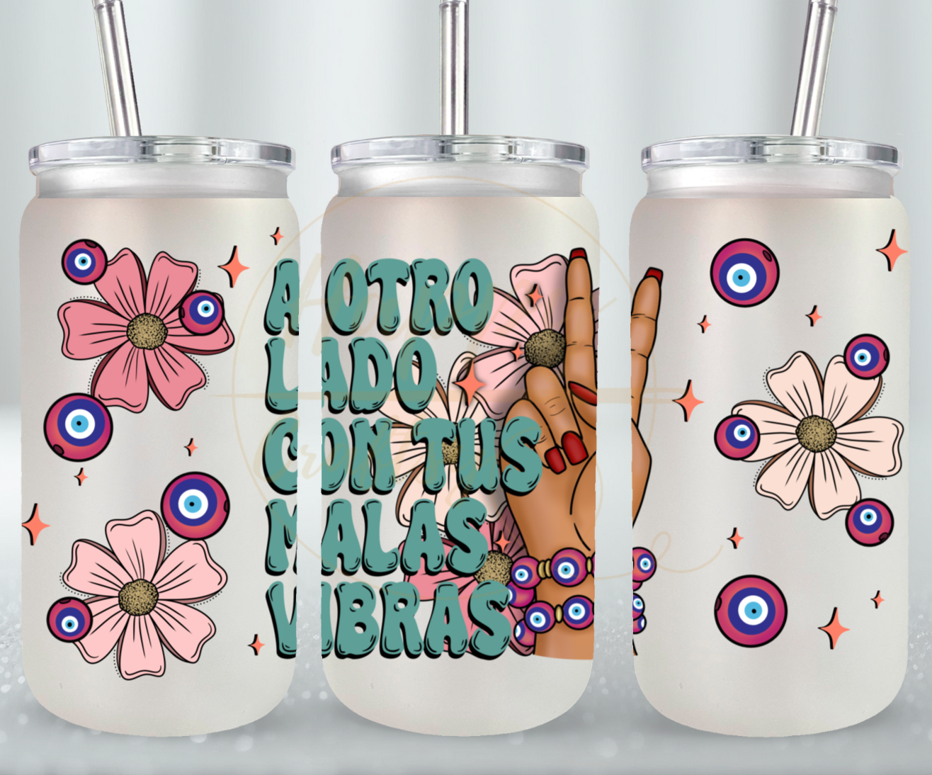 A Otro Lado-517 Glass Can - 517-16OZ-White