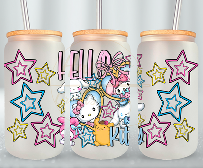 Cute Squad Glow Up-530 Glass Can - 530-16OZ-Bamboo Lids
