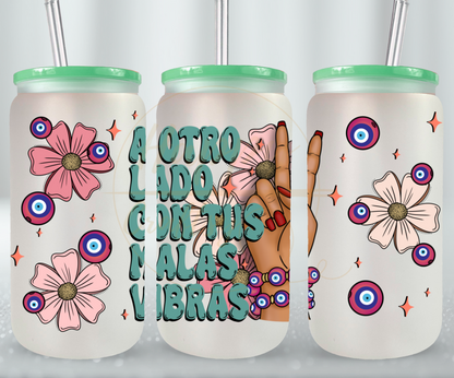 A Otro Lado-517 Glass Can - 517-16OZ-Green