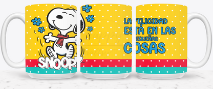 Joyful Dot Pattern Escape-491 Mugs - 491-15OZ-White