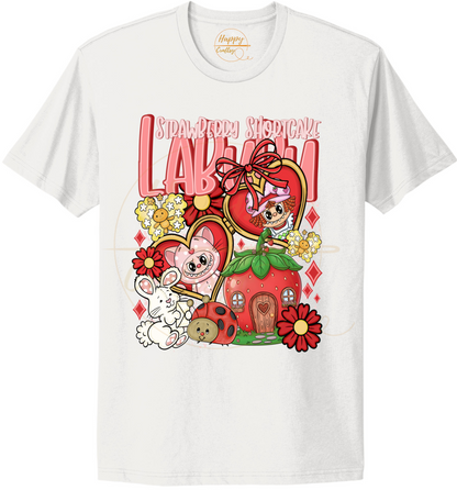 Sweet Berry Garden Friends-554 T-shirt - 554-S-White, 554-M-White, 554-L-White, 554-XL-White, 554-2XL-White, 554-3XL-White