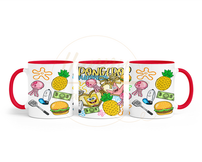 Undersea Fun Vibes-557 Mugs - 557-11OZ-Red