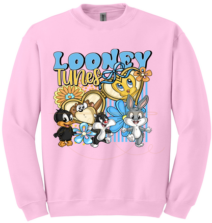 Tiny Friends Adventure-555 Sweatshirt - 555-S-Light Pink, 555-M-Light Pink, 555-L-Light Pink, 555-XL-Light Pink, 555-2XL-Light Pink, 555-3XL-Light Pink