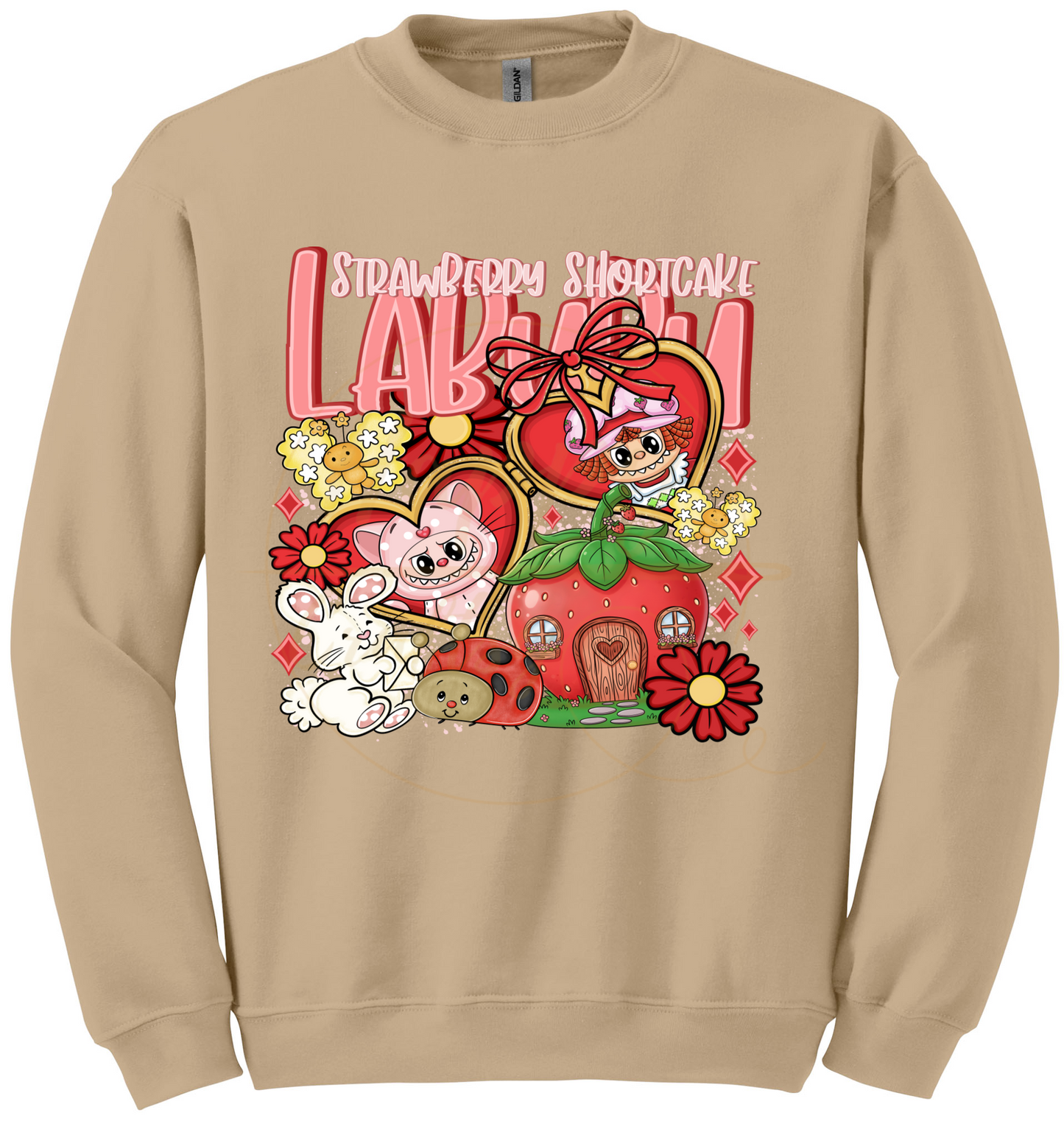 Sweet Berry Garden Friends-554 Sweatshirt - 554-S-Sand, 554-M-Sand, 554-L-Sand, 554-XL-Sand, 554-2XL-Sand, 554-3XL-Sand
