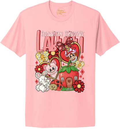 Sweet Berry Garden Friends-554 T-shirt - 554-S-Light Pink, 554-M-Light Pink, 554-L-Light Pink, 554-XL-Light Pink, 554-2XL-Light Pink, 554-3XL-Light Pink