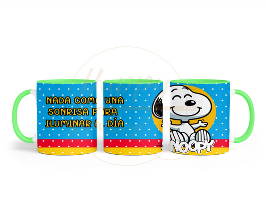 Sunny Smile Vibes-493 Mugs - 493-11OZ-Green