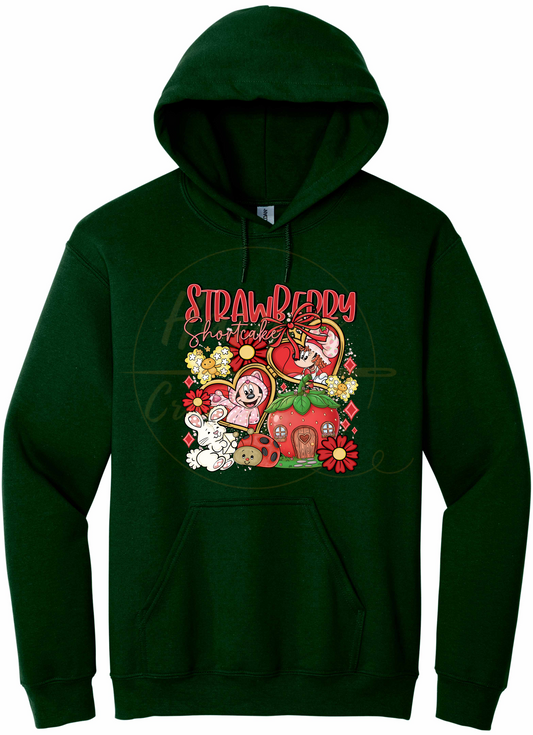 Strawberry Blossom Cottage.-551 Hoodie - 551-S-Forest Green, 551-M-Forest Green, 551-L-Forest Green, 551-XL-Forest Green, 551-2XL-Forest Green, 551-3XL-Forest Green