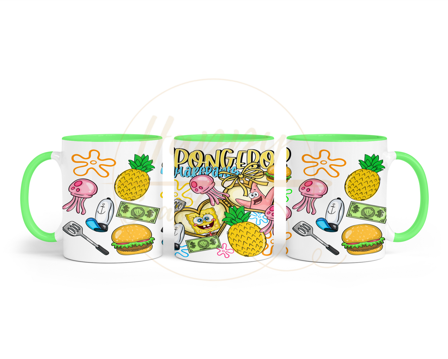 Undersea Fun Vibes-557 Mugs - 557-11OZ-Green