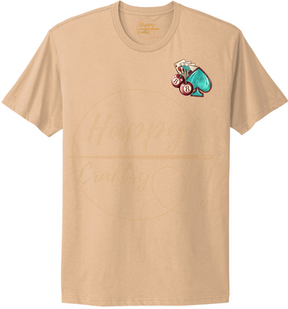 Wild Card-345 T-shirt - 345-S-Cream, 345-M-Cream, 345-L-Cream, 345-XL-Cream, 345-2XL-Cream, 345-3XL-Cream